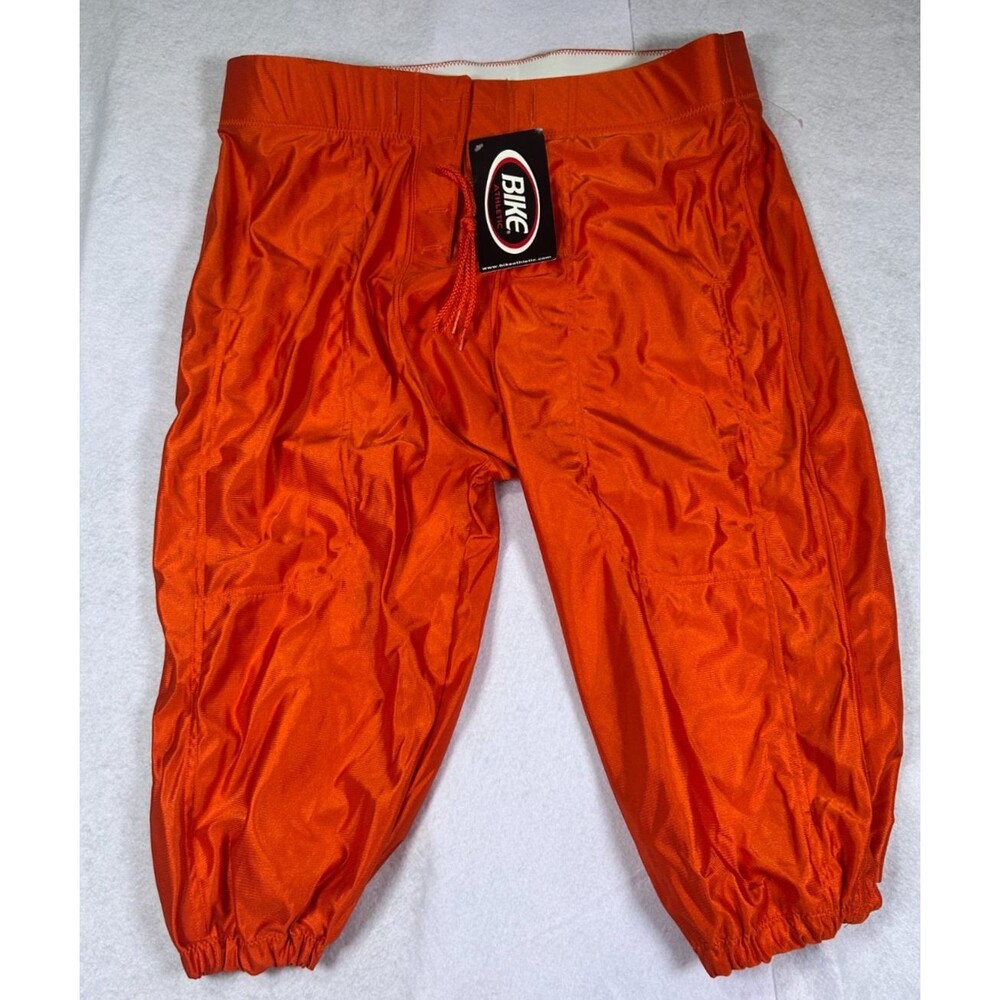 Football F730 Pants BIKE Orange Mens XL 40-42 Waist Adult Practice